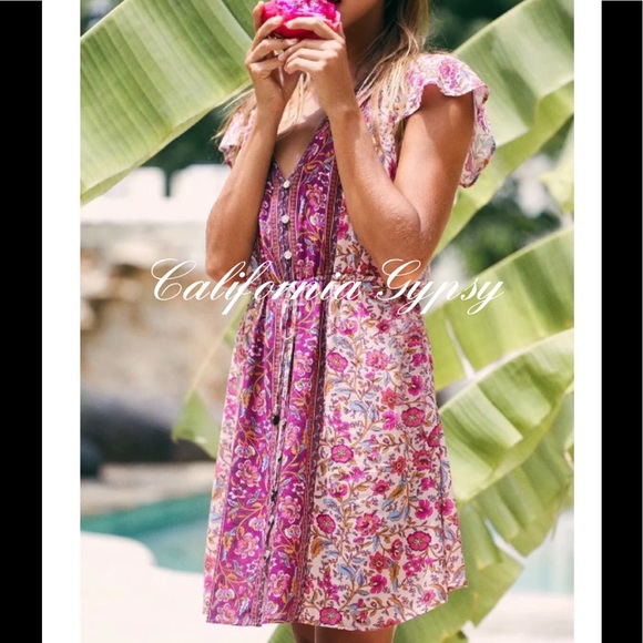 Boho Chic Floral Mini Dress - Picture 9 of 15